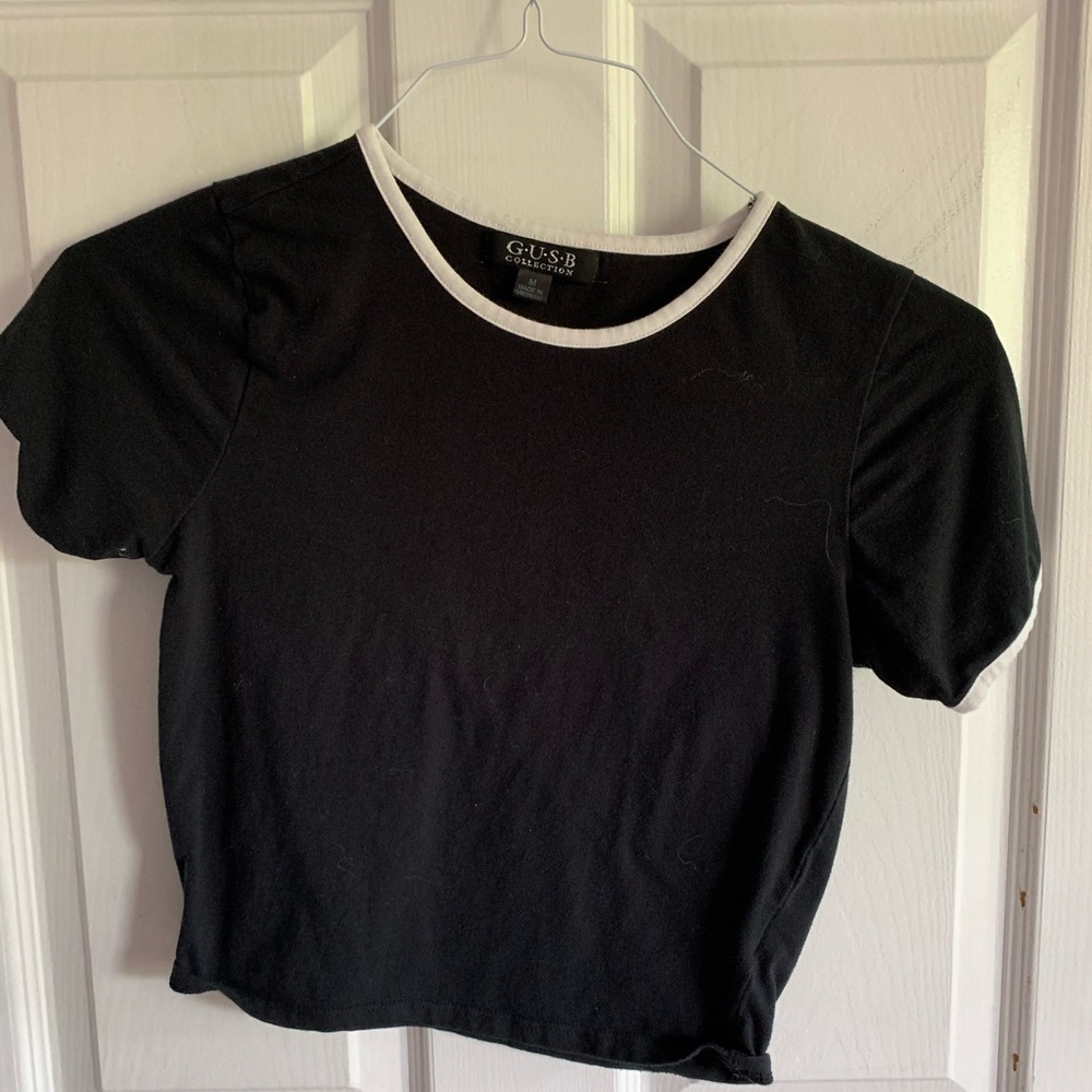 black crop top